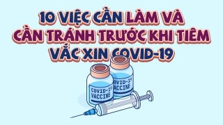 10 việc cần làm và cần tránh trước khi tiêm vắc xin COVID-19