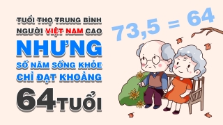Tuổi thọ trung bình của người Việt Nam cao nhưng số năm sống khỏe chỉ đạt khoảng 64 tuổi
